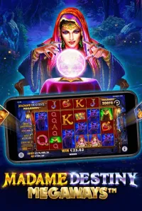 madame destiny megaways game logo